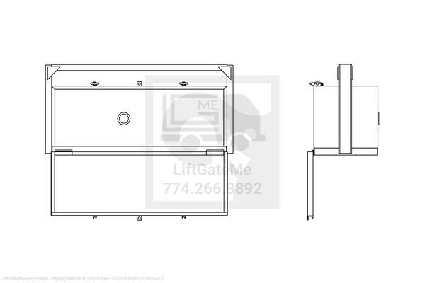 Waltco Liftgate Part Number 85803915 | weather cover assy complete
