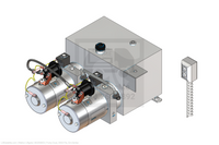 This is an image for a Waltco liftgate Pump Dual, 3000 Psi, Em-Series