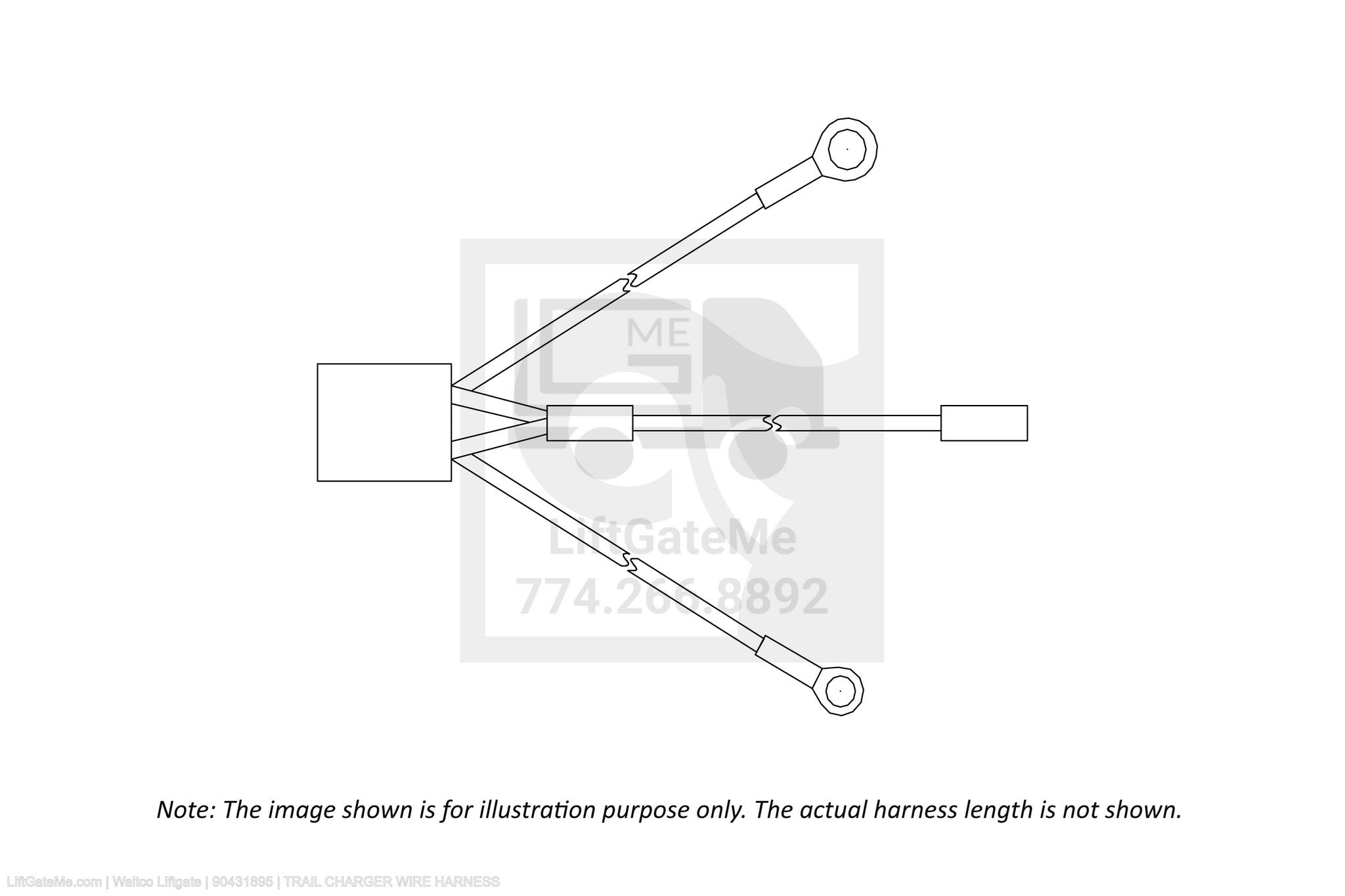 Waltco Liftgate Part Number 90431895 | trail charger wire harness