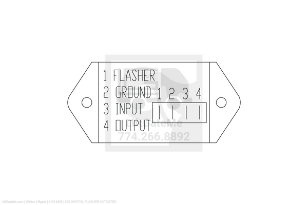 Waltco Liftgate Part Number 91014925 | dis switch, flasher activated