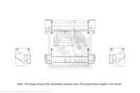 This is an image for a Waltco liftgate Mounting Frame Weld, Wheel Axles
