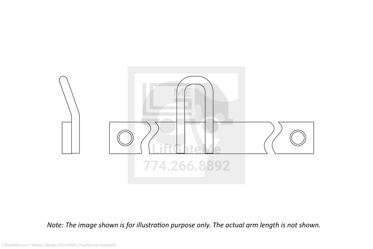 This is an image for a Waltco liftgate Parallel Arm Assembly
