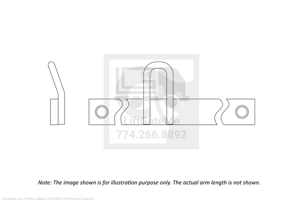 This is an image for a Waltco liftgate Parallel Arm Assembly