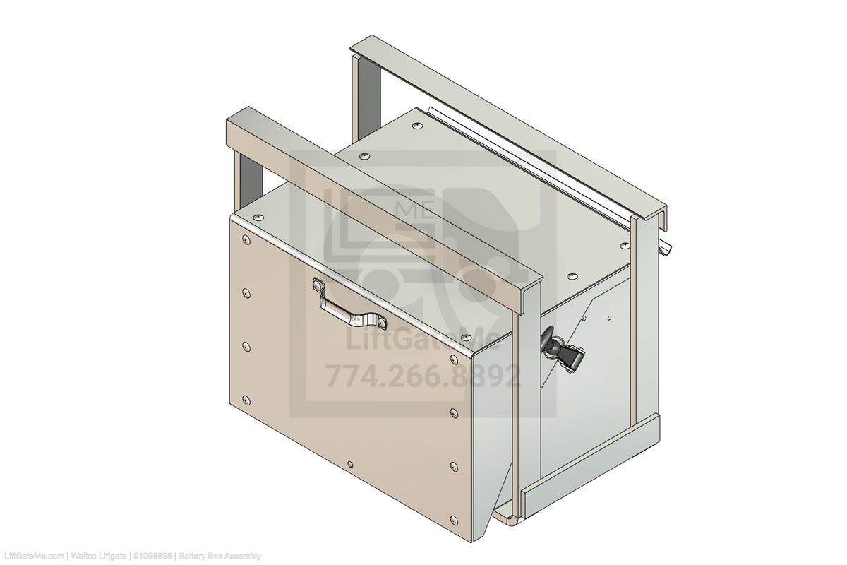 This is an image for a Waltco liftgate Battery Box Assembly