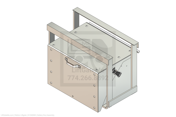 This is an image for a Waltco liftgate Battery Box Assembly