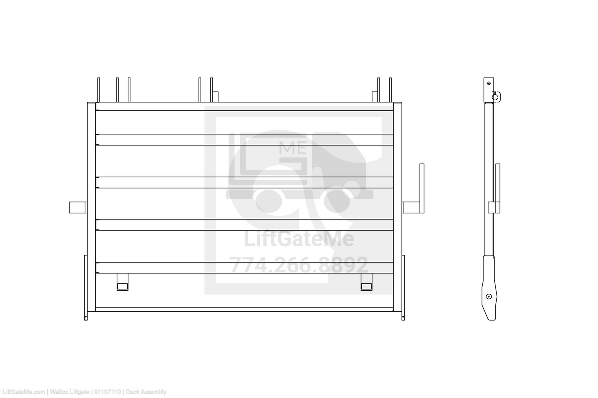 This is an image for a Waltco liftgate Deck Assembly