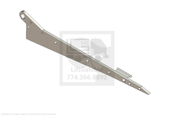 This is an image for a Waltco liftgate Side Plate Ext Weldment