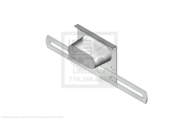 This is an image for a Waltco liftgate License Lamp W/ Metal Bracket