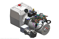 This is an image for a Waltco liftgate Pump Unit W/Hand Pump