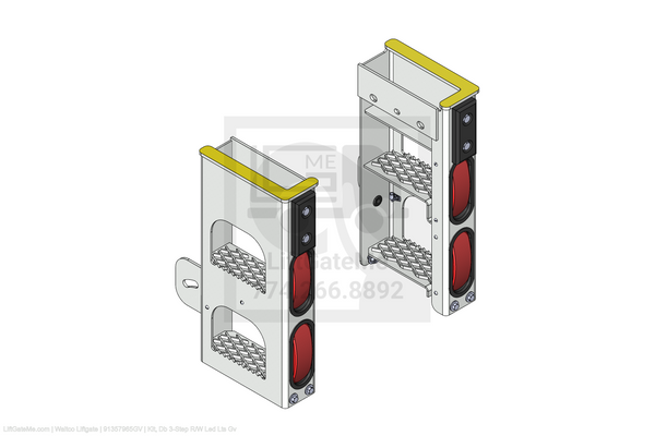 This is an image for a Waltco liftgate Kit, Db 3-Step R/W Led Lts Gv