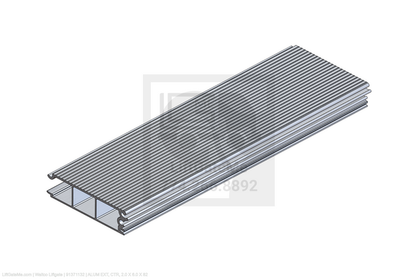 Waltco Liftgate Part Number 91371132 | alum ext, ctr, 2.0 x 6.0 x 82