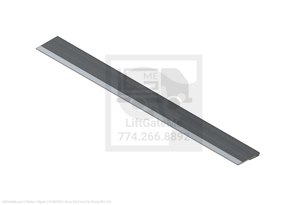 This is an image for a Waltco liftgate Alum Ext,Front,Flp Ramp,Wd,102
