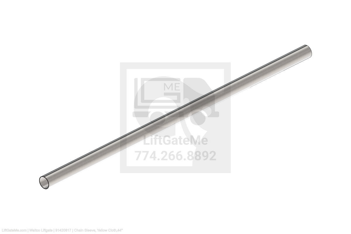 This is an image for a Waltco liftgate Chain Sleeve, Yellow Cloth,44"