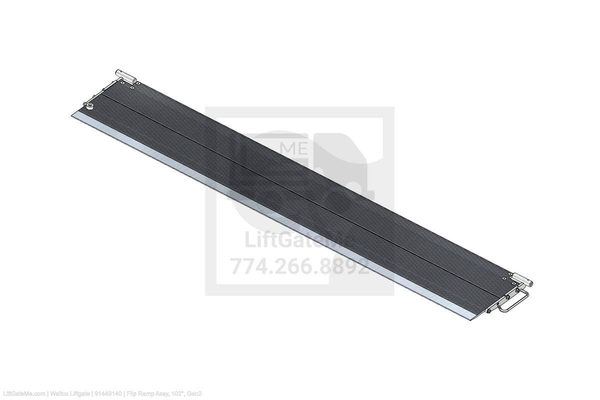 This is an image for a Waltco liftgate Flip Ramp Assy, 102", Gen2