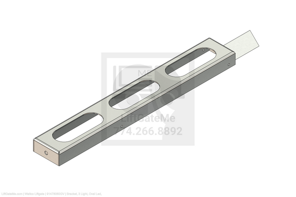 This is an image for a Waltco liftgate Bracket, 3 Light, Oval Led,