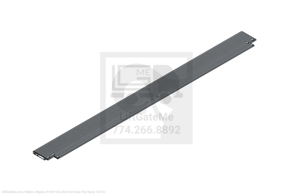 This is an image for a Waltco liftgate Alum Ext Back Flip Ramp 102 Dv