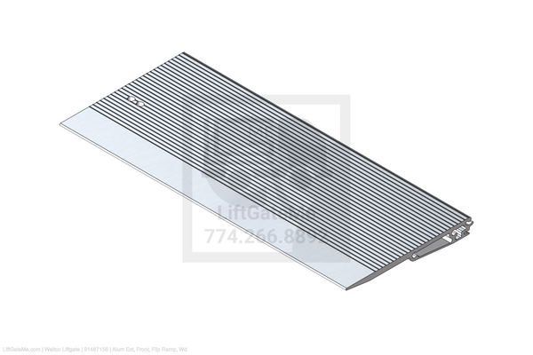 This is an image for a Waltco liftgate Alum Ext, Front, Flip Ramp, Wd