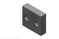 This is an image for a Waltco liftgate Bumper, Uhmw, 1-1/2", Short