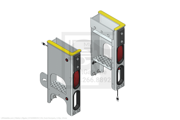 This is an image for a Waltco liftgate Kit, Dock Bumpers, 2-Stp, Uhmw
