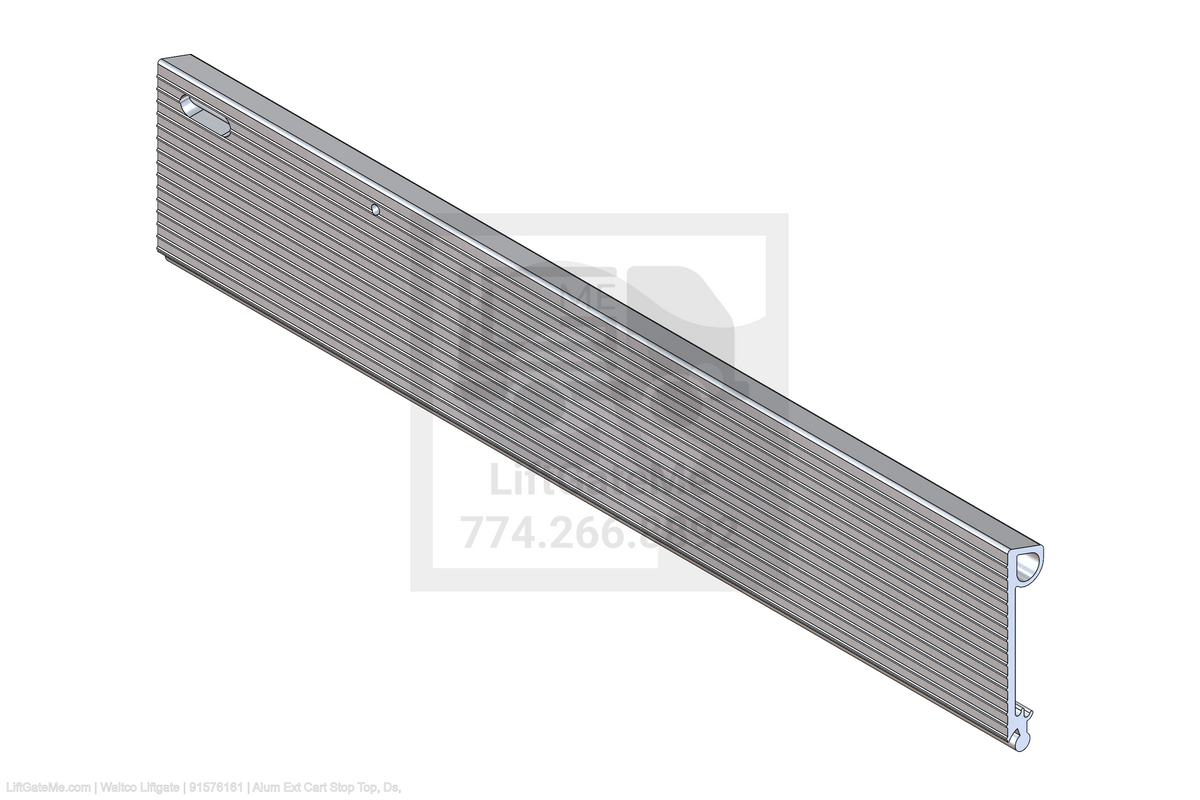 This is an image for a Waltco liftgate Alum Ext Cart Stop Top, Ds,