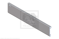 This is an image for a Waltco liftgate Alum Ext Cart Stop Top, Ds,