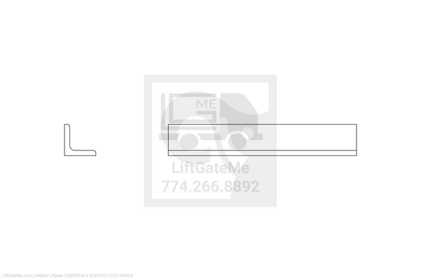 Waltco Liftgate Part Number 95030194 | sliding lock angle