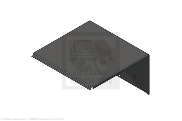 This is an image for a Waltco liftgate Cover, Weld, Pumpbox W/O Bat