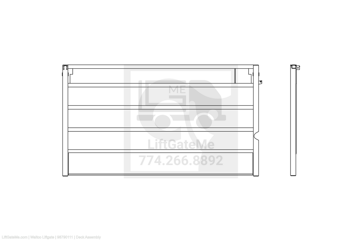 This is an image for a Waltco liftgate Deck Assembly