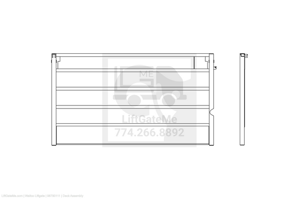 This is an image for a Waltco liftgate Deck Assembly