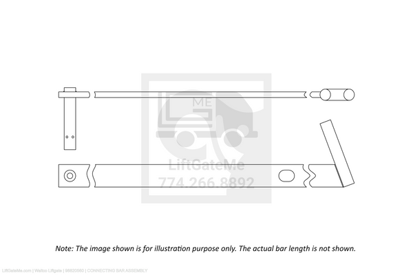 Waltco Liftgate Part Number 98820560 | connecting bar assembly