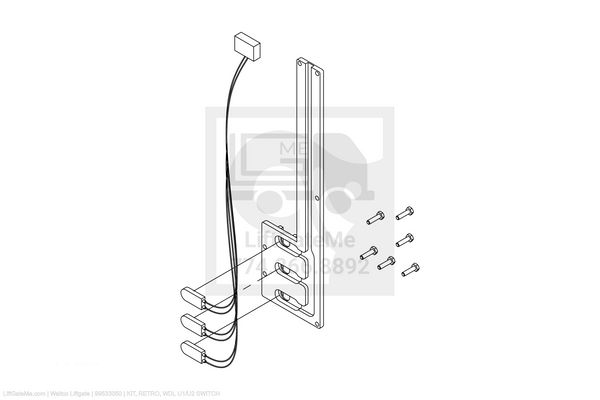 Waltco Liftgate Part Number 99533050 | kit, retro, wdl u1/u2 switch