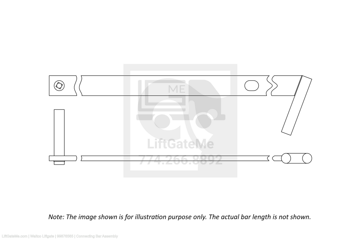 This is an image for a Waltco liftgate Connecting Bar Assembly