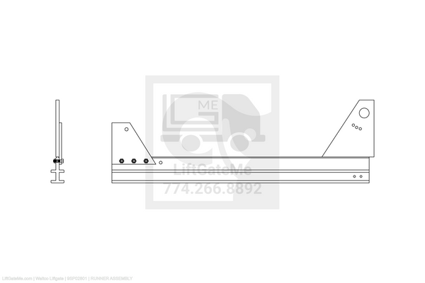 Waltco Liftgate Part Number 9sp02801 | runner assembly