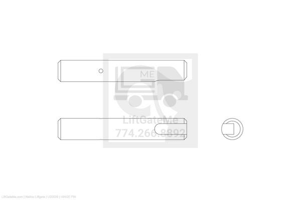 Waltco Liftgate Part Number u20539 | hinge pin