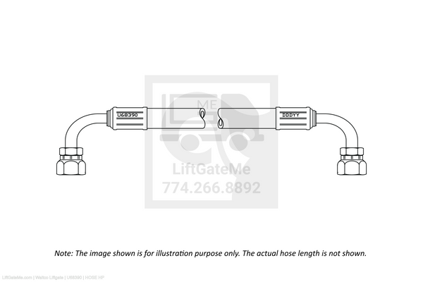 Waltco Liftgate Part Number u68390 | hose hp