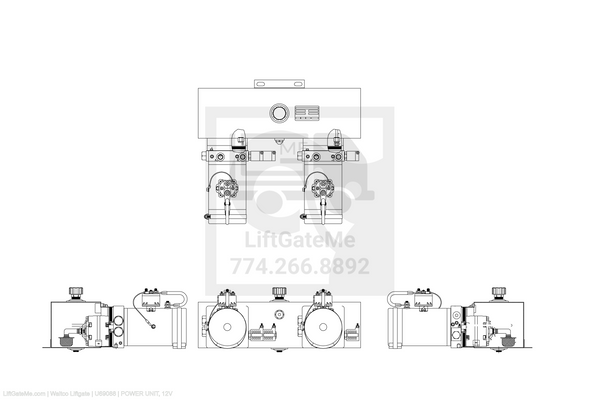 Waltco Liftgate Part Number u69088 | power unit, 12v