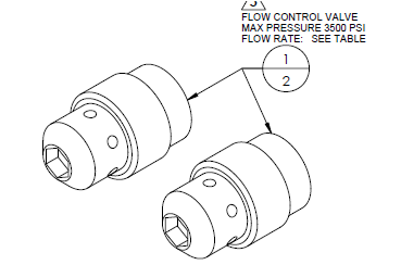 Maxon Liftgate Flow control valves - 269309-01