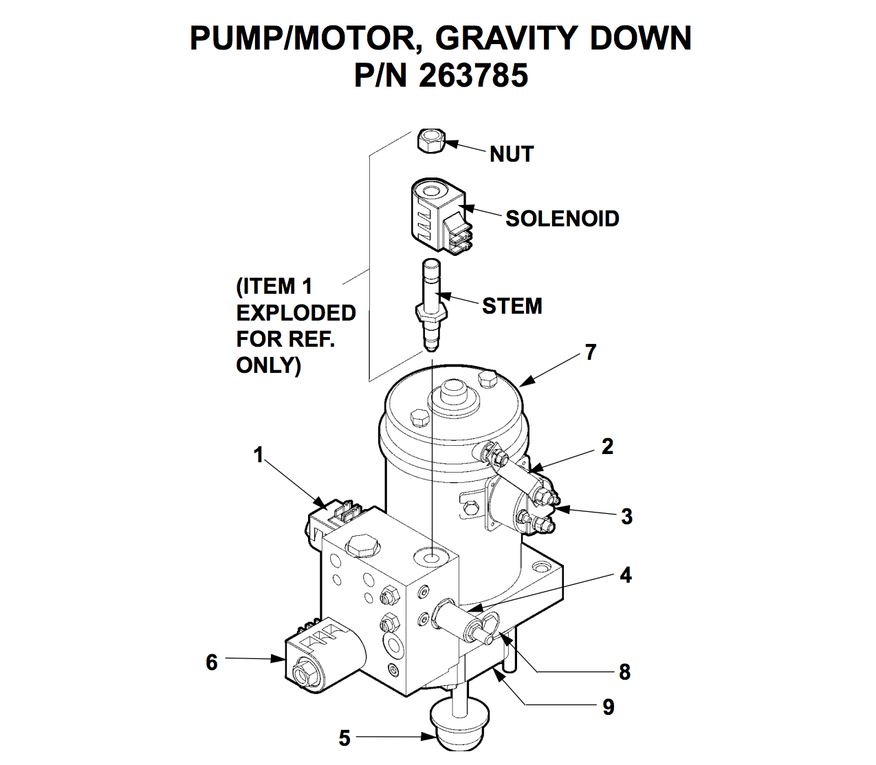 Maxon Liftgate Motor Part 263785