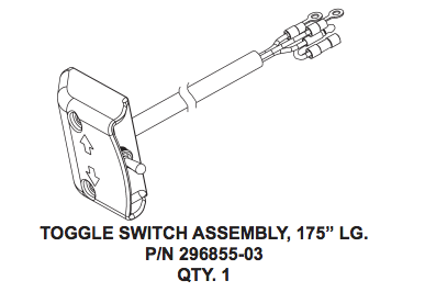 Maxon Liftgate Toggle Switch Assembly for GPT 296855-03