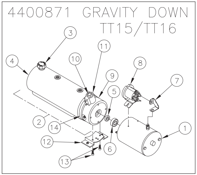 Thieman TT-15 and TT-16 Power Unit 4400871