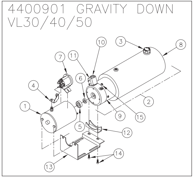 Thieman VL-30, VL-40, VL-50 Power Unit 4400901