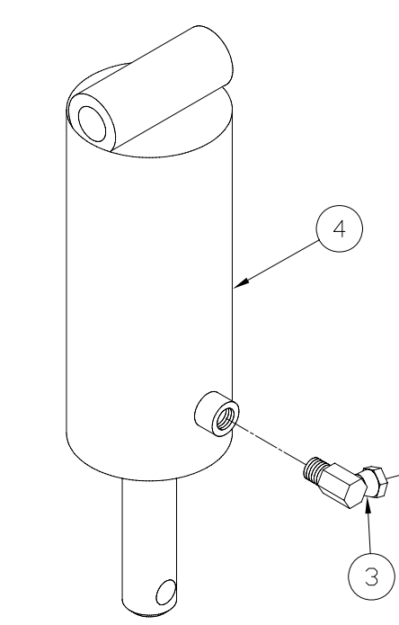 Waltco Liftgate FSL and D series Cylinder 20280050