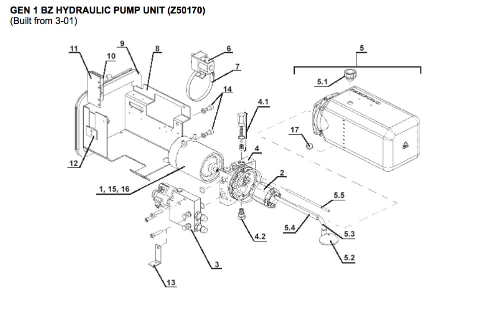 Waltco Liftgate Z50170