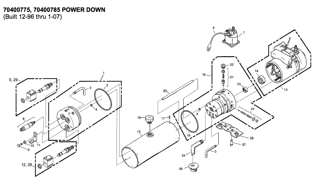 Waltco Liftgate LPF Power Down - 70400785