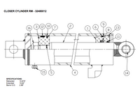 Waltco WDL Closure Cylinder - 32480012